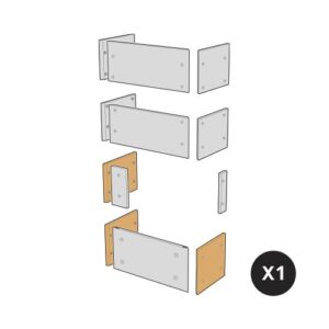 Artstonesida Nedre H450 Vit